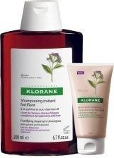KLORANE CHININA Szampon 200ml + Balsam 50ml