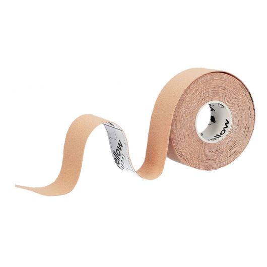 YellowTAPE Taśma do kinesiotapingu limfatycznego twarzy beżowa, 2,5 cm x 5 m