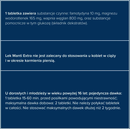 Manti Extra, tabletki  do rozgryzania i żucia, 12 sztuk 