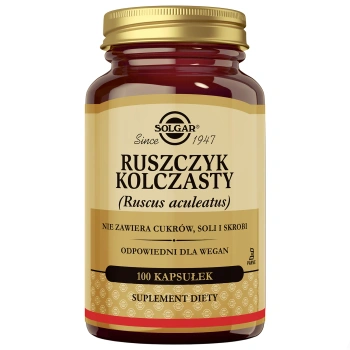 Solgar Ruszczyk kolczasty, 100 kapsułek