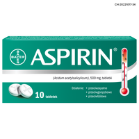 ASPIRIN 500mg, 10 tabletek