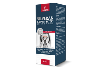 SILVERAN Katar i Zatoki spray do nosa 30ml DATA WAŻNOŚCI 30/11/2025