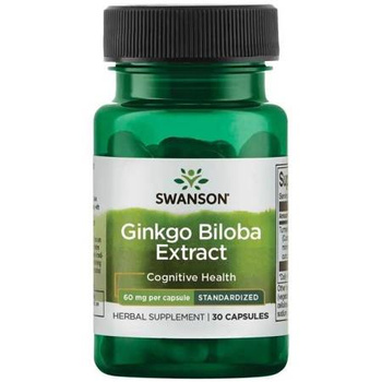 Swanson Ginkgo Biloba Ekstrakt 60 mg, 30 kapsułek