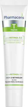 PHARMACERIS T pureRETINOL 0.3 Krem z retinolem na trądzik wieku dorosłego na noc, 40 ml