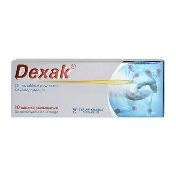 Dexak tabletki powlekane 0,025 g 10 tabletek powlekanych