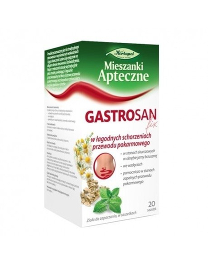 GASTROSAN FIX zioła do zaparzania x 20 saszetek