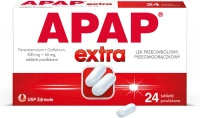APAP Extra 500 mg + 65 mg, 24 tabletki powlekane
