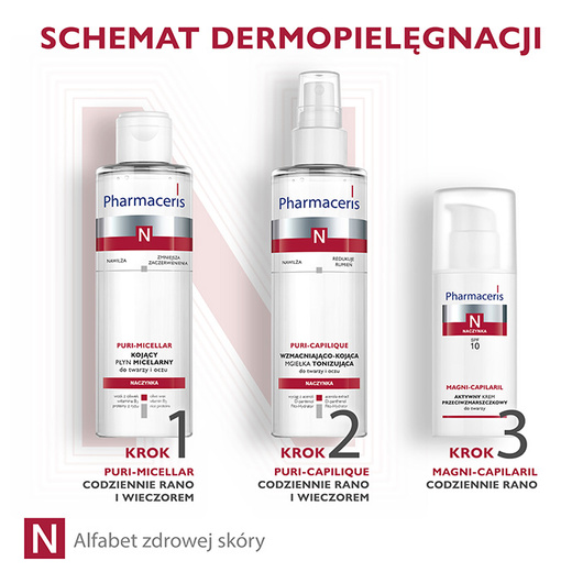 Pharmaceris N Magni-Capilaril Aktywny krem przeciwzmarszczkowy SPF 10 do twarzy, 50 ml