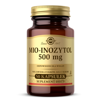 SOLGAR Mio-Inozytol 500mg, 50 kapsułek