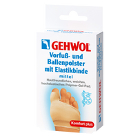 Gehwol Poduszka przeciwuciskowa do przedstopia i na halluksy z elastyczną opaską Średnia, 1 sztuka