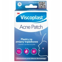 Viscoplast Acne Patch Plastry na zmiany trądzikowe, 15 sztuk