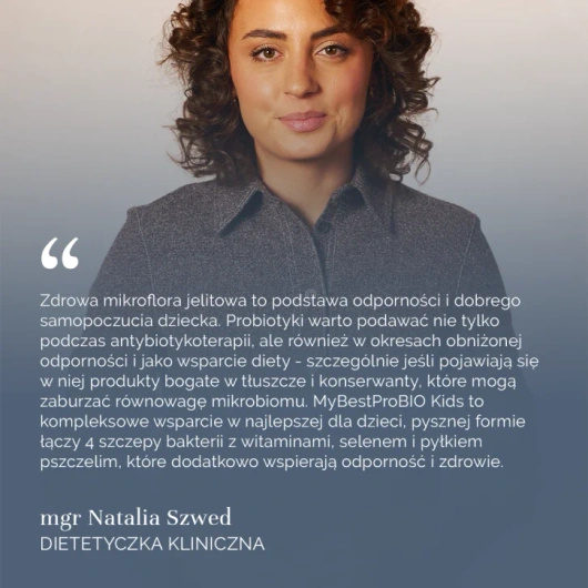 MyBestProBIO Kids o smaku jabłkowym, 60 pastylek