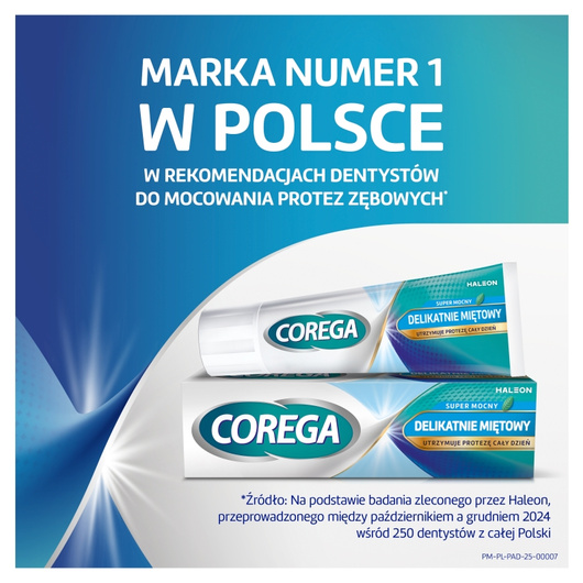 Corega Super Mocny delikatnie miętowy, 40 g