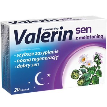 Valerin Sen z melatoniną, 20 tabletek