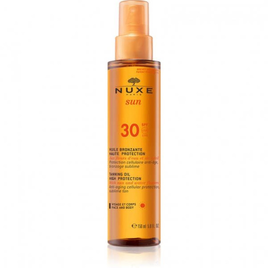 NUXE SUN Olejek brązujący do opalania SPF50, 150ml