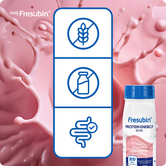 Fresubin Protein Energy Drink smak poziomkowy, 4x200 ml