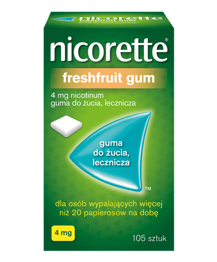 NICORETTE FRESHFRUIT GUM 4 mg x 105 gum 