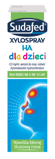 SUDAFED XYLOSPRAY HA DLA DZIECI  aerozol do nosa, 10 ml