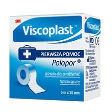 VISCOPLAST POLOPOR (5 m x 25 mm) przylepiec włókninowy x 1 rolka