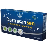Destresan sen z melatoniną i walerianą, 30 kapsułek