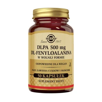 Solgar DLPA 500 mg, 50 kapsułek