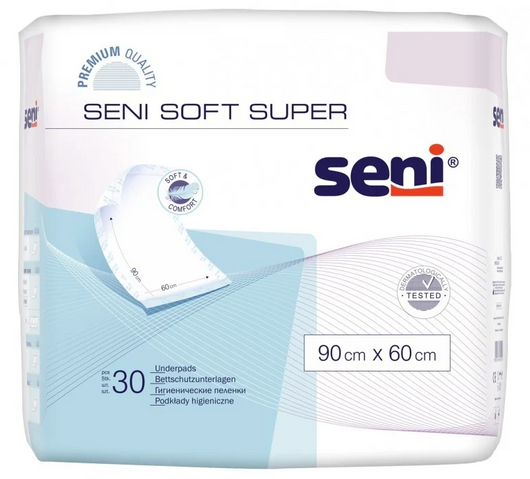 Seni Soft Super Podkłady higieniczne 60 x 90 cm, 30 sztuk