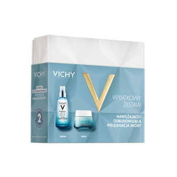 VICHY MINERAL89 Zestaw Wzmacniająco-Nawilżający Booster + Nawilżająco-Odbudowujący Krem do Twarzy