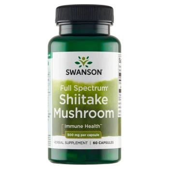 Swanson Shiitake Mushroom 500 mg, 60 kapsułek