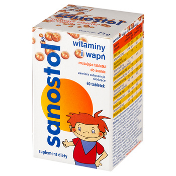 SANOSTOL, 60 tabletek do ssania