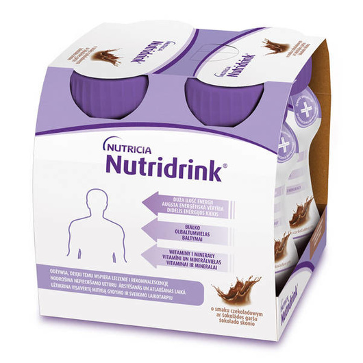 Nutridrink o smaku czekoladowym 4x125 ml