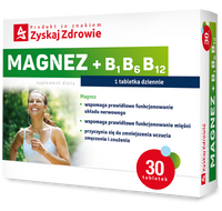 ZYSKAJ ZDROWIE Magnez + B1 B6 B12, 30 tabletek