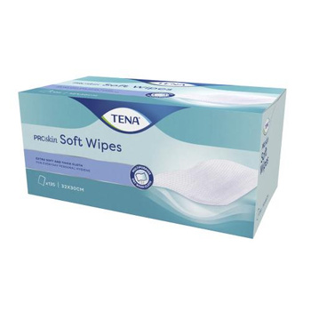 TENA SOFT WIPE Chusteczki oczyszczające 32x30cm, 135 sztuk