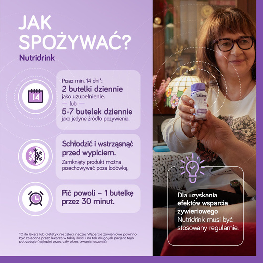 Nutridrink o smaku truskawkowym 4x125 ml