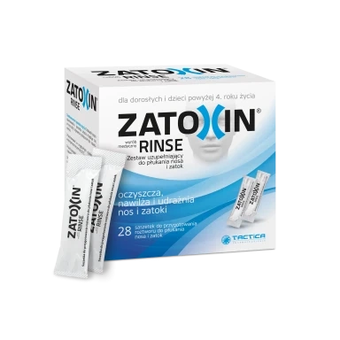 Zatoxin Rinse Zestaw uzupełnijący do płukania nosa i zatok, 28 saszetek