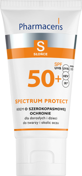 PHARMACERIS S Krem o szerokopasmowej ochronie SPF50+ 50 ml