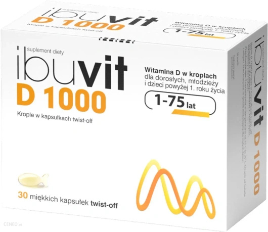 IBUVIT D 1000 krople x 30 kapsułek twist off