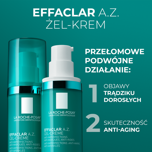 La Roche-Posay Effaclar A.Z. Żel-krem, 40 ml