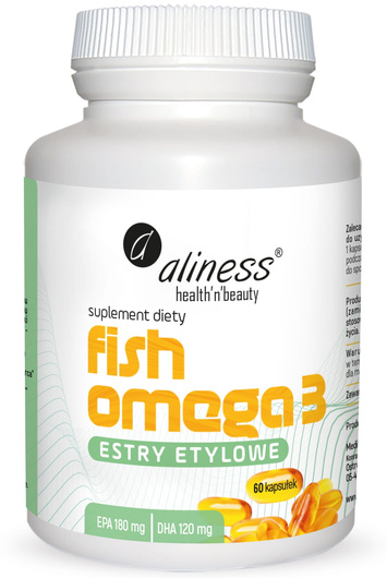Aliness Fish Omega 3 Estry Etylowe, 60 kapsułek