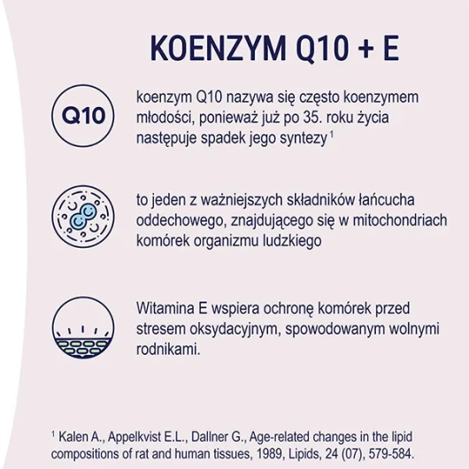 NATURELL Koenzym Q10 + E, 120 kapsułek