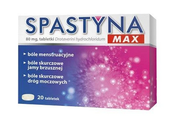 Spastyna MAX tabletki 80 mg,  20 tabletek