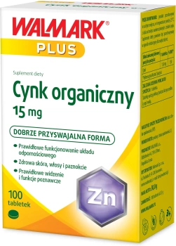 WALMARK Cynk Organiczny 15 mg, 100 tabletek