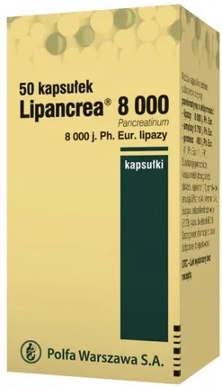 Lipancrea 8000, 50 kapsułek