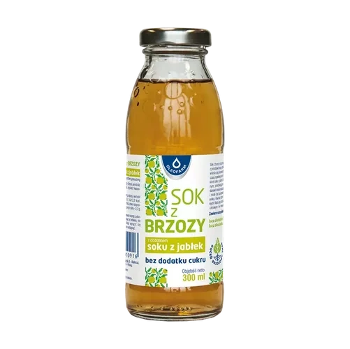 Oleofarm Sok z brzozy z sokiem jabłkowym, bez dodatku cukru, 300 ml