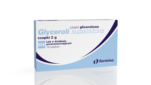 CZOPKI GLICEROLOWE Glyceroli Suppositoria 2 g x 10 czopków
