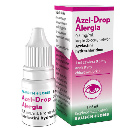 Azel-Drop Alergia 0,5 mg/ml Krople do oczu, 6 ml