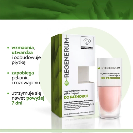 Regenerum Regeneracyjne serum utwardzające do paznokci, 8 ml