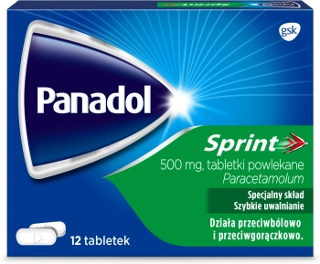 Panadol Sprint tabletki powlekane 500mg, 12 sztuk