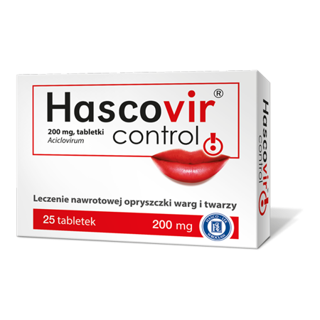 HASCOVIR CONTROL 200 mg, 25 tabletek