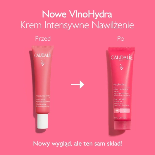 Caudalie Vinohydra Krem intensywne nawilżający, 60ml