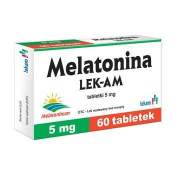 Melatonina LEK-AM 5mg,  60 tabletek